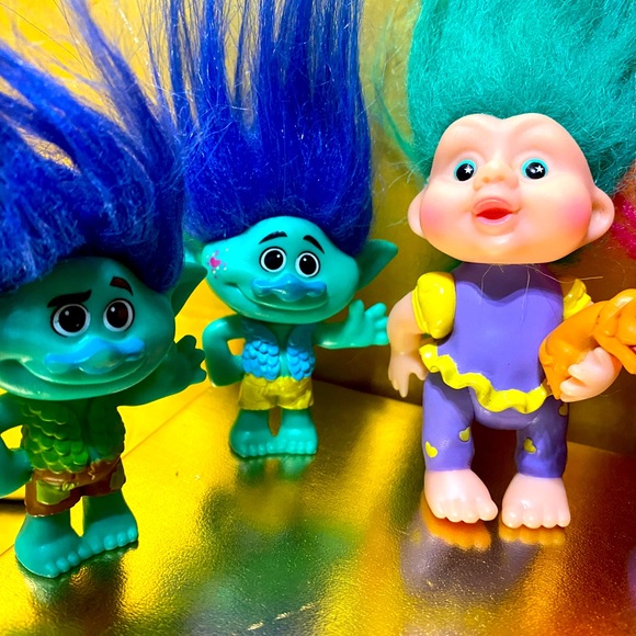 DREAMWORKS TROLLS, MCDONALD’S & 90’s APPLAUSE MAGIC BABY TROLL BUNDLE OF 8 - Picture 7 of 15